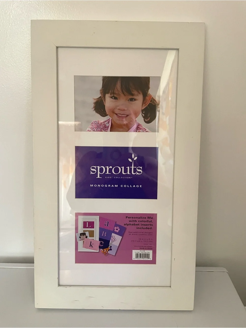 New Sprouts kids collection monogram collage photo frame